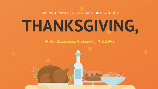 Thanksgiving dinner invite
